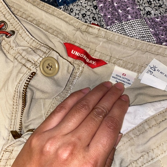 Unionbay Khaki Capris w/ orange strings - Picture 4 of 7